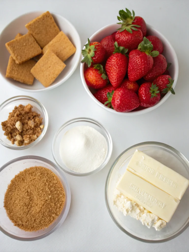 strawberry cheesecake bitesingredients