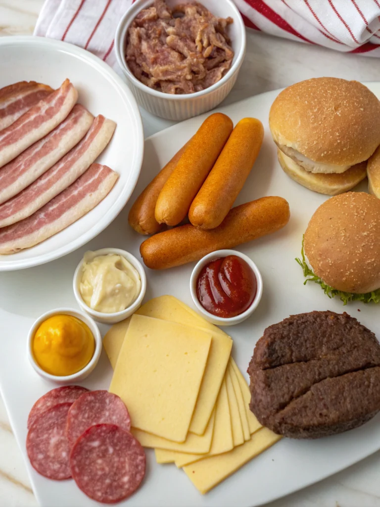 bacon cheeseburger corn dogsingredients