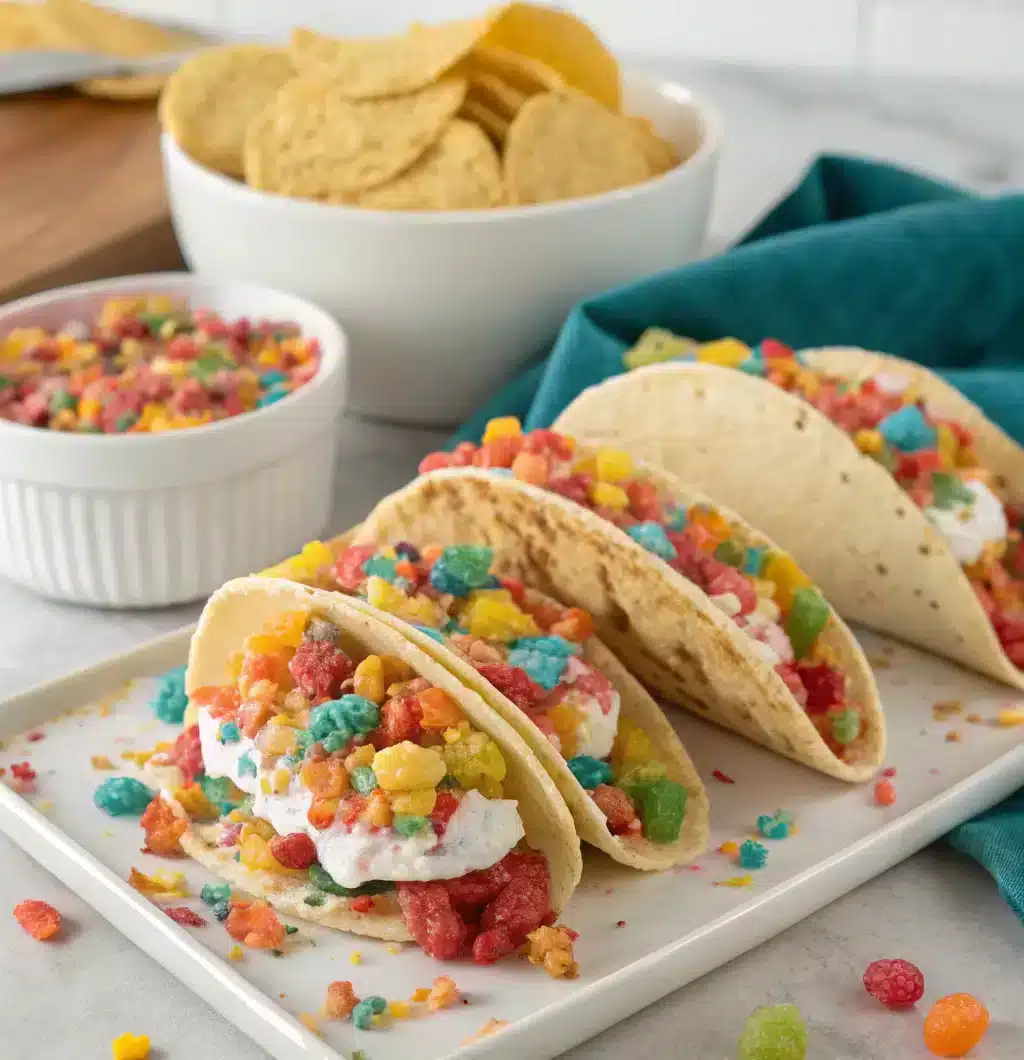 Fruity Pebbles Cheesecake Tacos 3 Must-Try No-Bake Delights