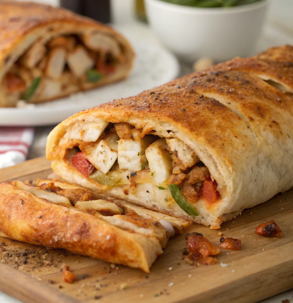 BBQ Chicken Cheese Stromboli