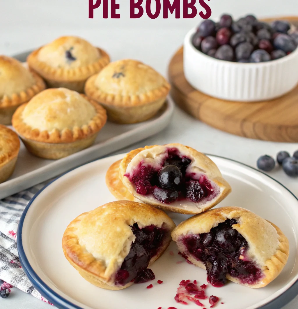 Blueberry Pie Bombs – Easy Dessert