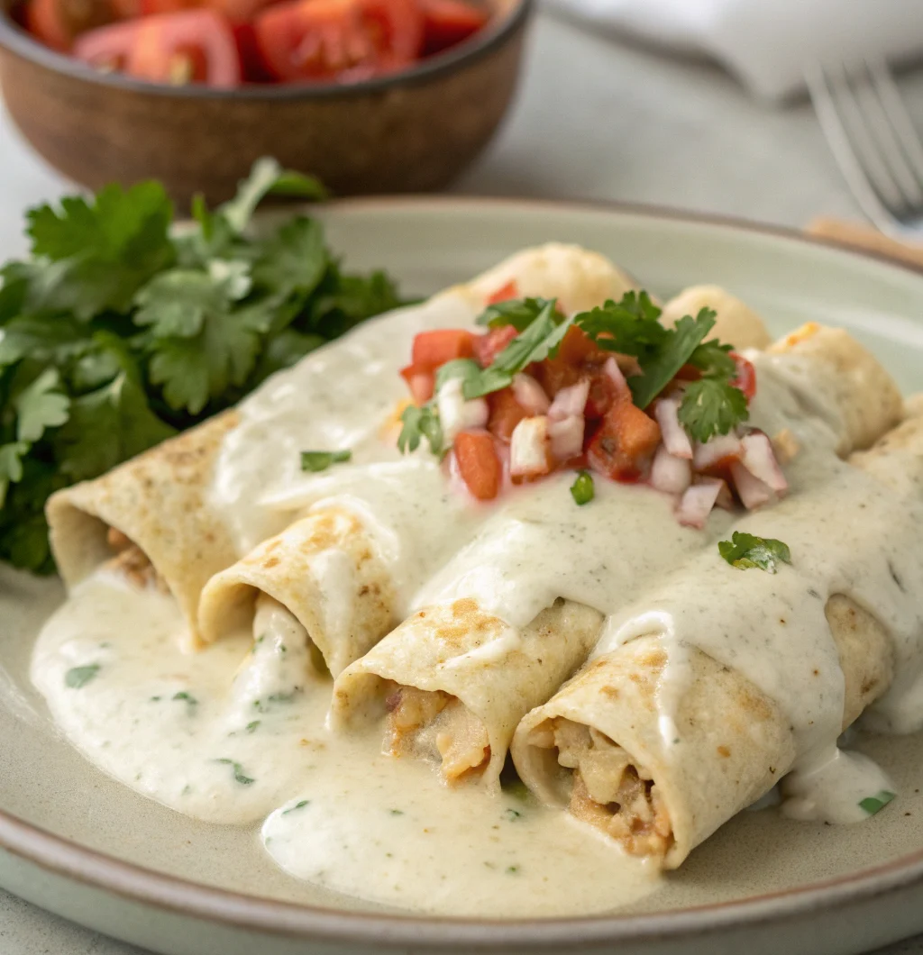 Chicken Enchiladas White Sauce You’ll Want Weekly