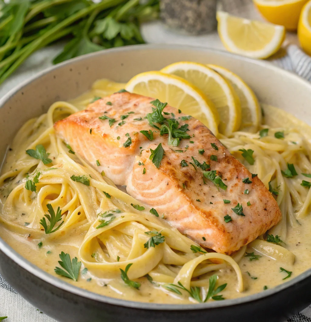 Creamy Garlic Salmon Pasta That Melts Hearts
