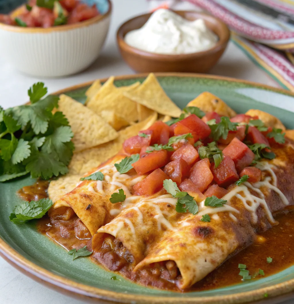 Southern Breakfast Enchiladas with Sausage Gravy