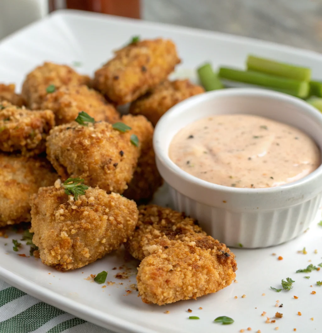 Spicy Cajun Ranch Chicken Bites – Creamy Jalapeño Dip