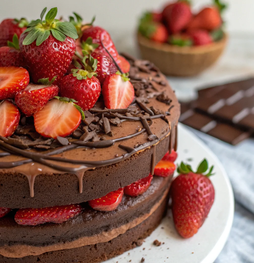 Chocolate Strawberry Cake – Rich Fruity Treat