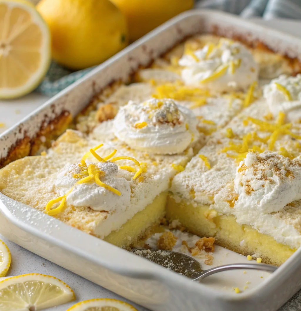 Lemon Cream Cheese Dump Cake