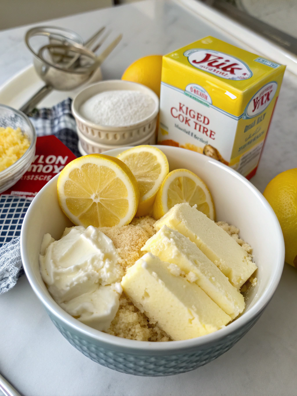 Lemon Cream Cheese Dump Cake Ingredients