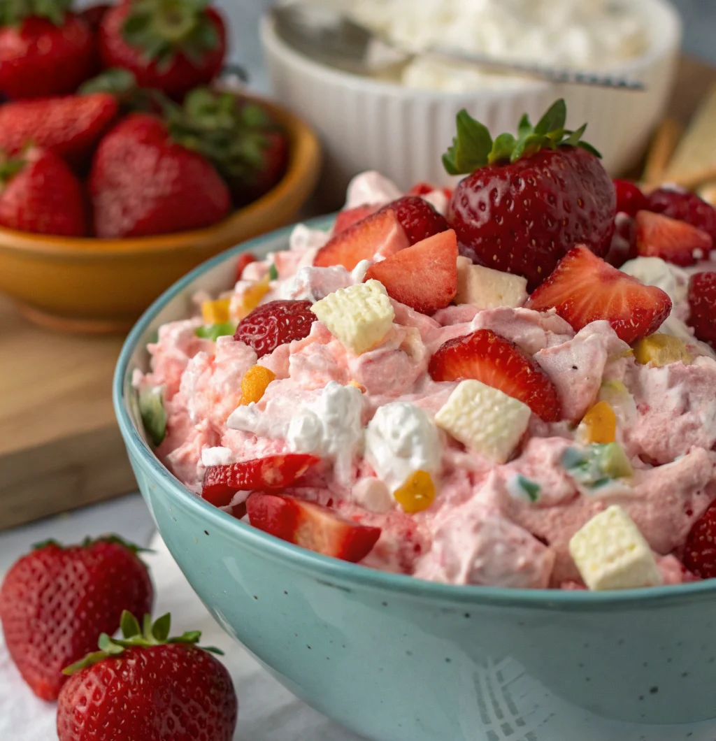 Creamy Strawberry Fluff Salad – Refreshing Summer Treat
