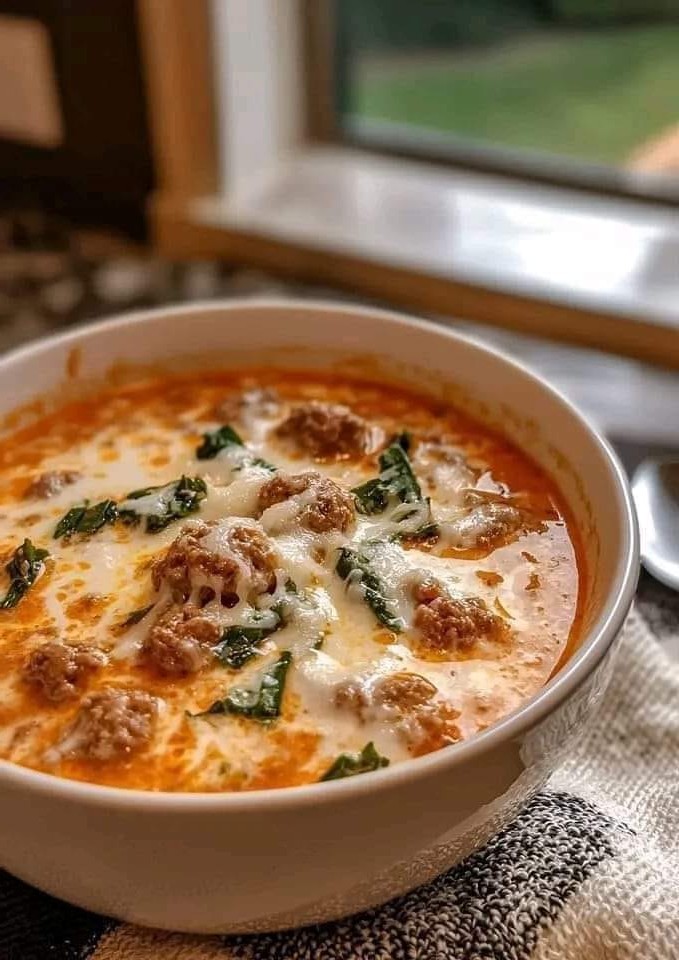 Italian Sausage and Spinach Soup | DEESVIRAL