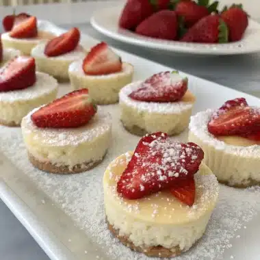 strawberry cheesecake bites