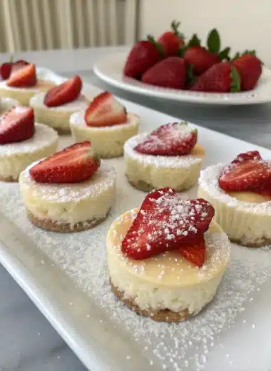 strawberry cheesecake bites