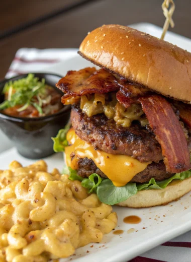 bbq bacon cheeseburger mac and cheese