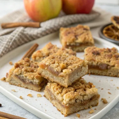 easy apple crumb bars recipe