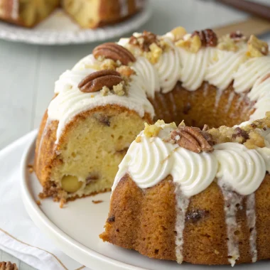 pineapple pecan cream cheese pound cake