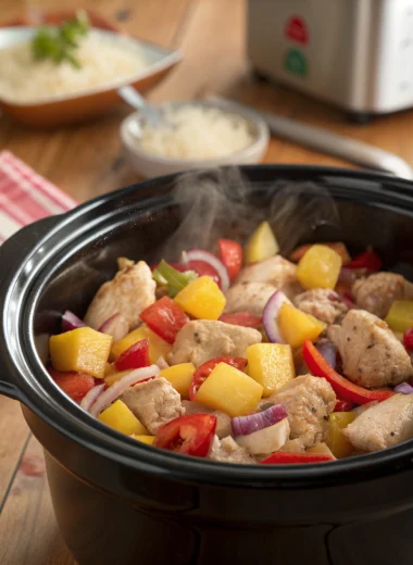 sweet hawaiian crockpot chicken